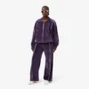 Pantalon de survêtement en velours avec bordures pour femme Pantalon de survêtement en velours avec bordures pour femme