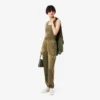 Pantalon de survêtement oversize en satin pour femme Pantalon de survêtement oversize en satin pour femme