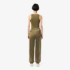 Pantalon de survêtement oversize en satin pour femme Pantalon de survêtement oversize en satin pour femme