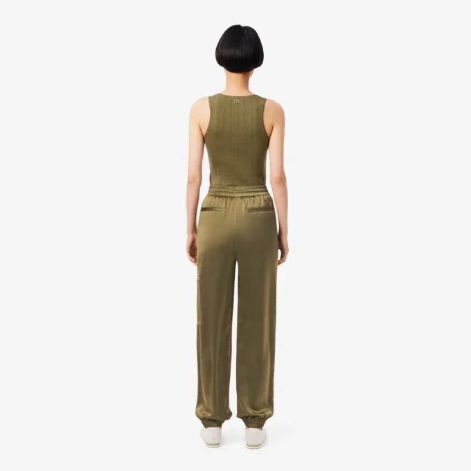 Pantalon de survêtement oversize en satin pour femme Pantalon de survêtement oversize en satin pour femme