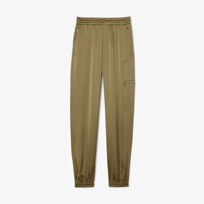 Pantalon de survêtement oversize en satin pour femme Pantalon de survêtement oversize en satin pour femme