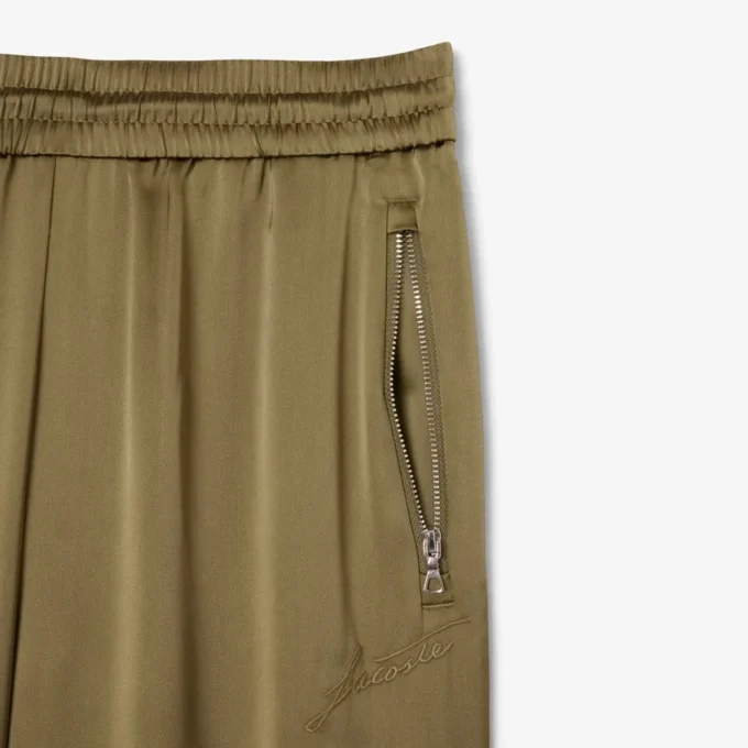 Pantalon de survêtement oversize en satin pour femme Pantalon de survêtement oversize en satin pour femme