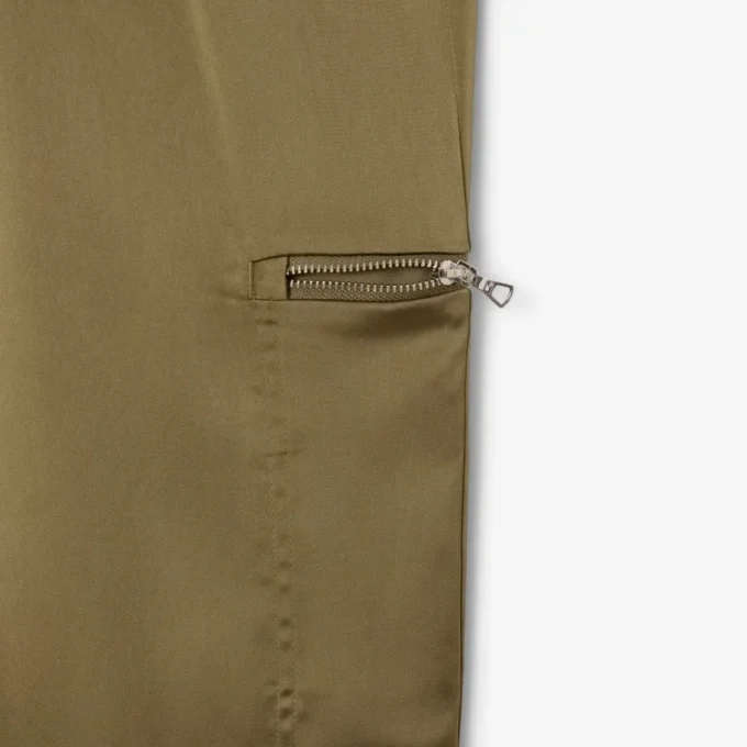 Pantalon de survêtement oversize en satin pour femme Pantalon de survêtement oversize en satin pour femme