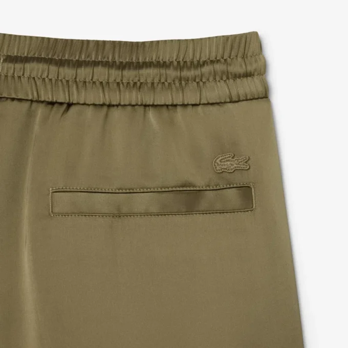 Pantalon de survêtement oversize en satin pour femme Pantalon de survêtement oversize en satin pour femme