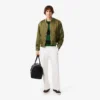 Pantalon de survêtement à plis en sergé pour homme