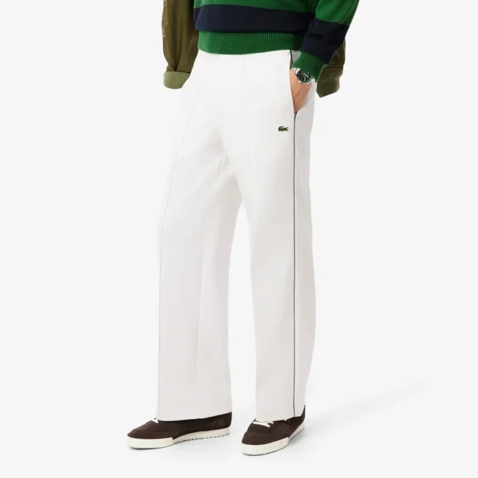 Pantalon de survêtement à plis en sergé pour homme