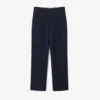 Pantalon droit en laine feutrée pour homme