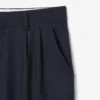 Pantalon droit en laine feutrée pour homme
