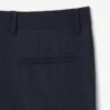 Pantalon droit en laine feutrée pour homme