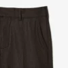 Pantalon droit en laine à motif chevrons pour homme