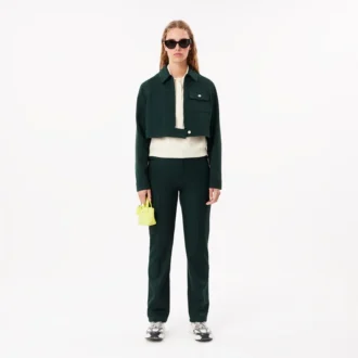 Pantalon droit pour femme avec surpiqûres