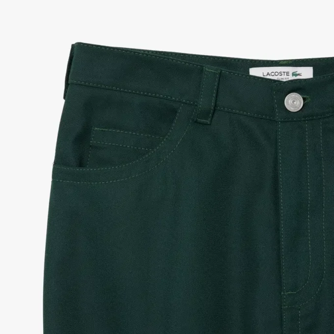Pantalon droit pour femme avec surpiqûres Pantalon droit pour femme avec surpiqûres