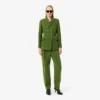 Pantalon droit sur mesure en laine flammée de la collection Runway Pantalon droit sur mesure en laine flammée de la collection Runway