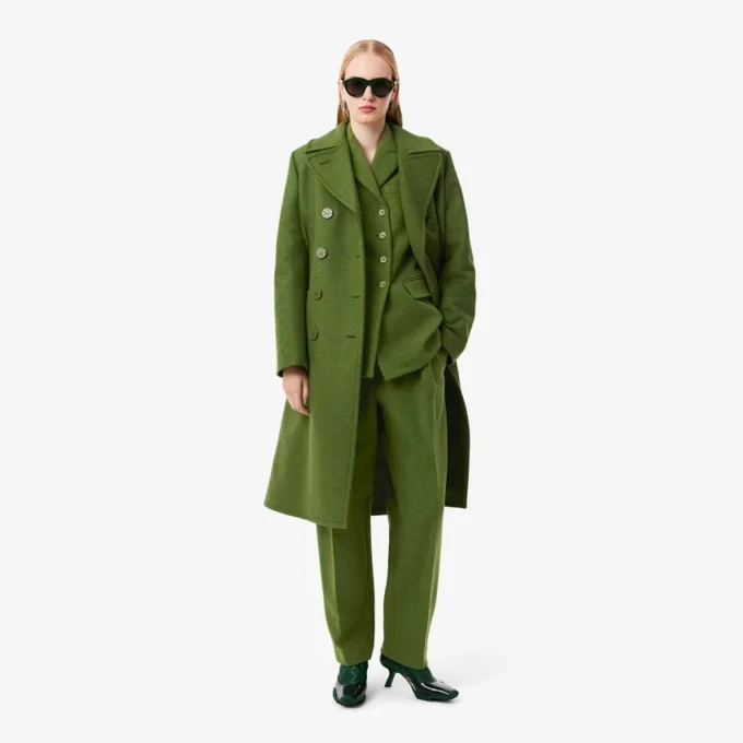 Pantalon droit sur mesure en laine flammée de la collection Runway Pantalon droit sur mesure en laine flammée de la collection Runway
