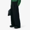 Pantalon en laine ajusté large Runway
