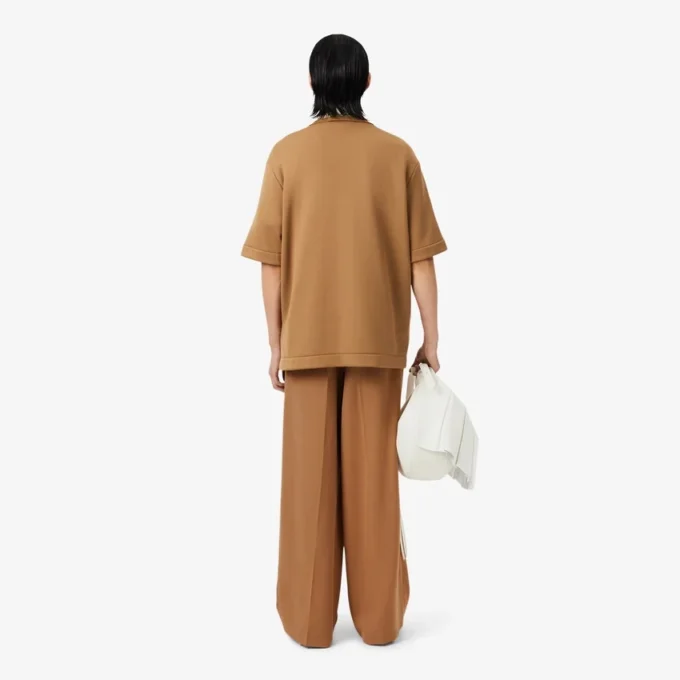 Pantalon en laine ajusté large Runway