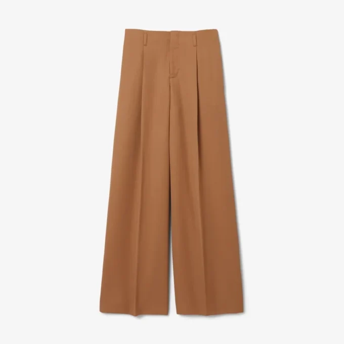 Pantalon en laine ajusté large Runway