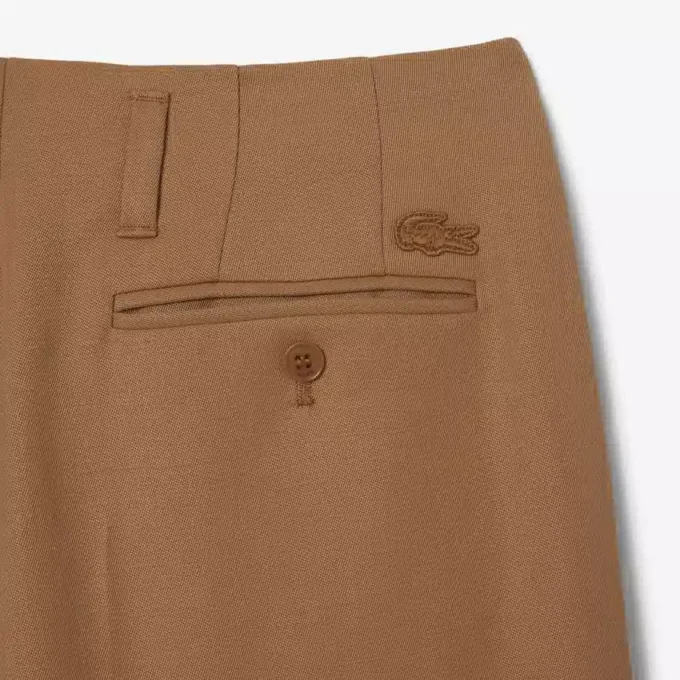 Pantalon en laine ajusté large Runway