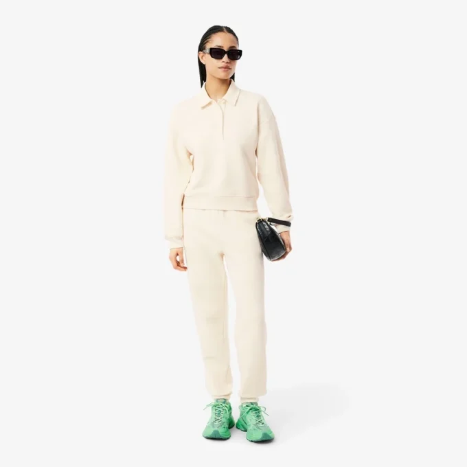 Pantalon en molleton pour femme avec logo en relief Pantalon en molleton pour femme avec logo en relief