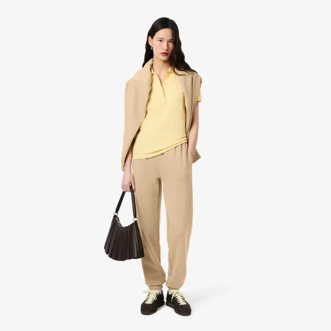 Pantalon en molleton pour femme avec logo en relief Pantalon en molleton pour femme avec logo en relief