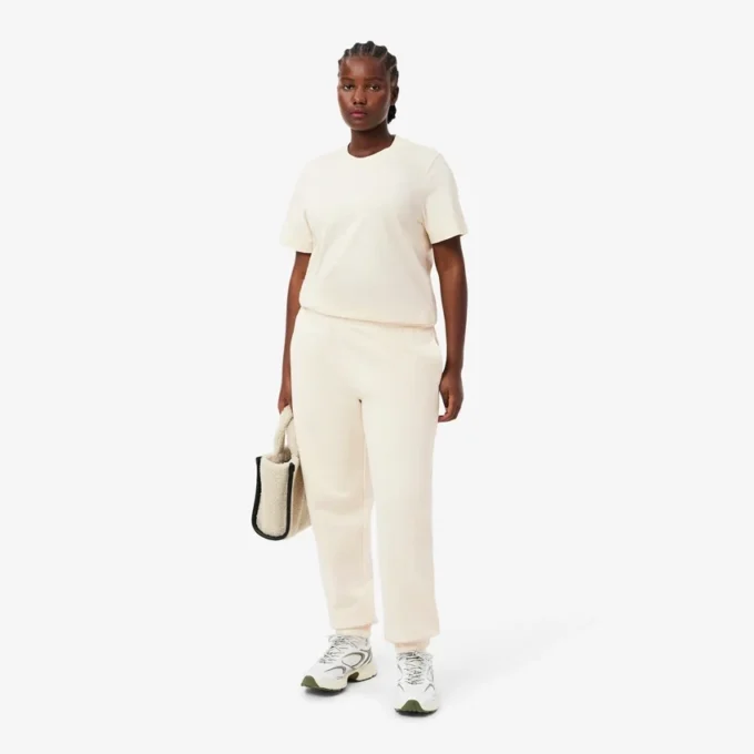 Pantalon en molleton pour femme avec logo en relief Pantalon en molleton pour femme avec logo en relief