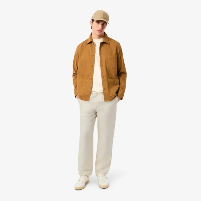 Pantalon en sergé de lin coupe classique pour homme Pantalon en sergé de lin coupe classique pour homme