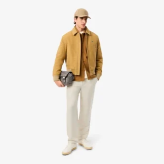 Pantalon en sergé de lin coupe classique pour homme