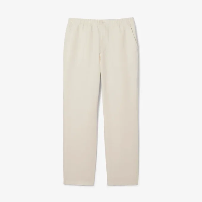 Pantalon en sergé de lin coupe classique pour homme Pantalon en sergé de lin coupe classique pour homme