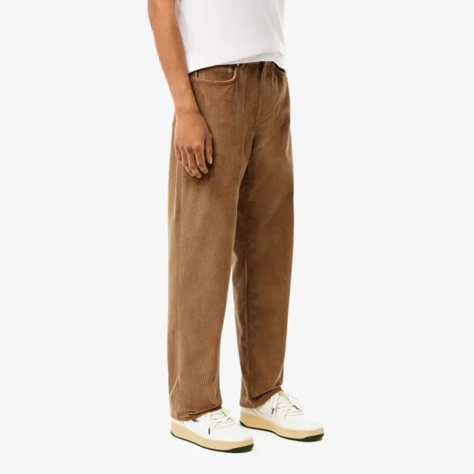 Pantalon en velours 5 poches coupe droite pour homme Pantalon en velours 5 poches coupe droite pour homme