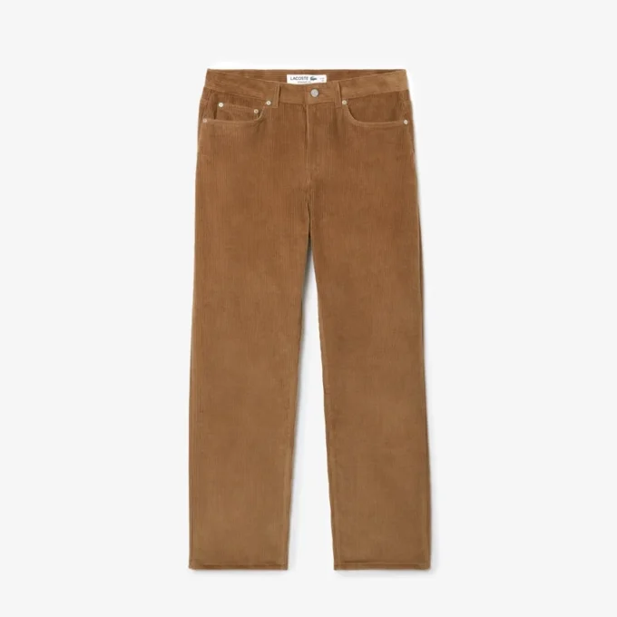 Pantalon en velours 5 poches coupe droite pour homme Pantalon en velours 5 poches coupe droite pour homme