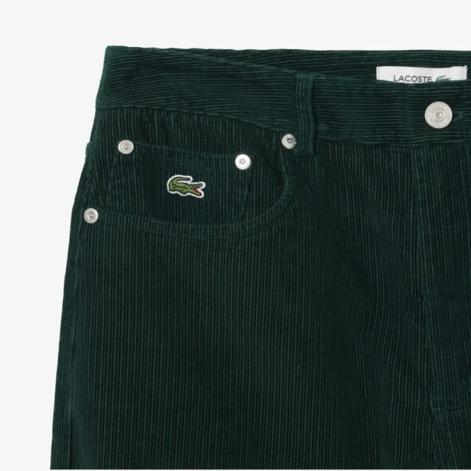Pantalon en velours côtelé à jambes larges pour femme Pantalon en velours côtelé à jambes larges pour femme