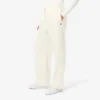 Pantalon oversize en flanelle plissé pour femme Pantalon oversize en flanelle plissé pour femme