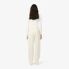 Pantalon oversize en flanelle plissé pour femme Pantalon oversize en flanelle plissé pour femme