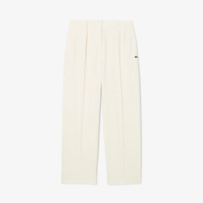 Pantalon oversize en flanelle plissé pour femme Pantalon oversize en flanelle plissé pour femme