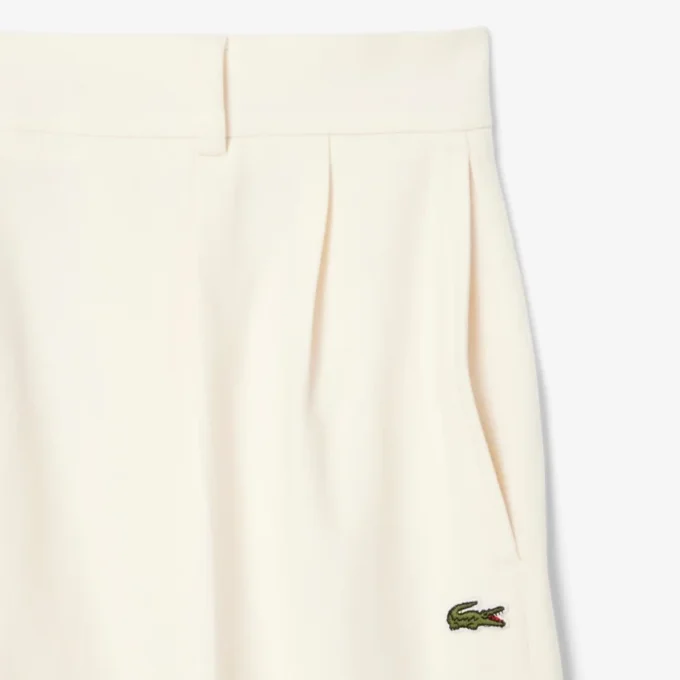 Pantalon oversize en flanelle plissé pour femme Pantalon oversize en flanelle plissé pour femme
