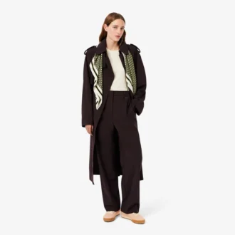 Pantalon oversize en mélange de laine