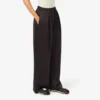 Pantalon oversize en satin élastiqué Pantalon oversize en satin élastiqué