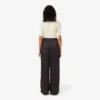 Pantalon oversize en satin élastiqué Pantalon oversize en satin élastiqué