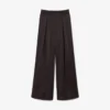Pantalon oversize en satin élastiqué Pantalon oversize en satin élastiqué
