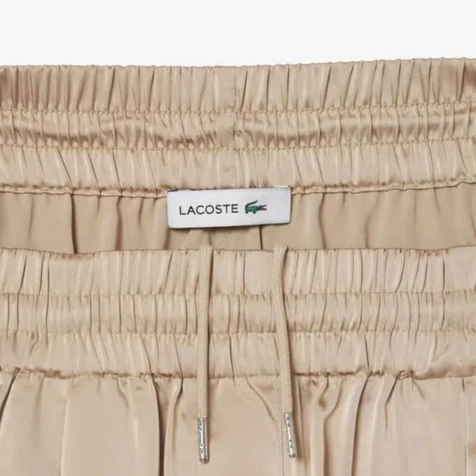 Pantalon oversize en satin élastiqué Pantalon oversize en satin élastiqué