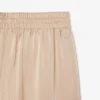 Pantalon oversize en satin élastiqué Pantalon oversize en satin élastiqué