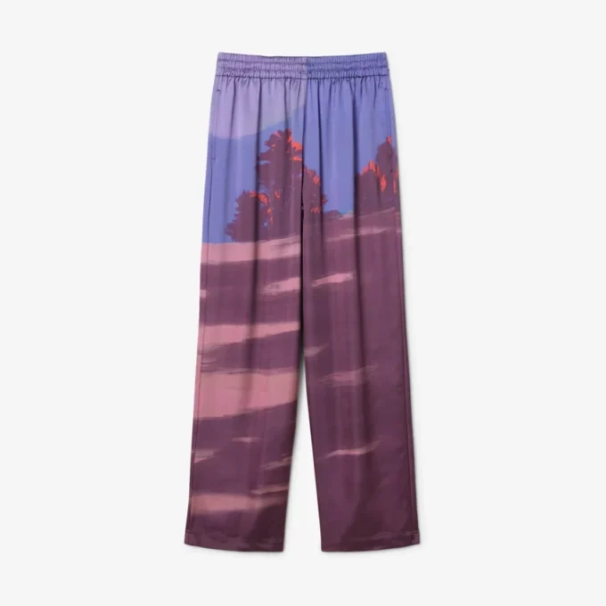 Pantalon oversize imprimé paysage pour femme Pantalon oversize imprimé paysage pour femme