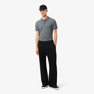 Pantalon à plis en piqué coupe ample pour homme