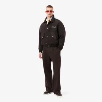 Pantalon à plis en piqué coupe ample pour homme