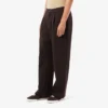Pantalon à plis en piqué coupe ample pour homme