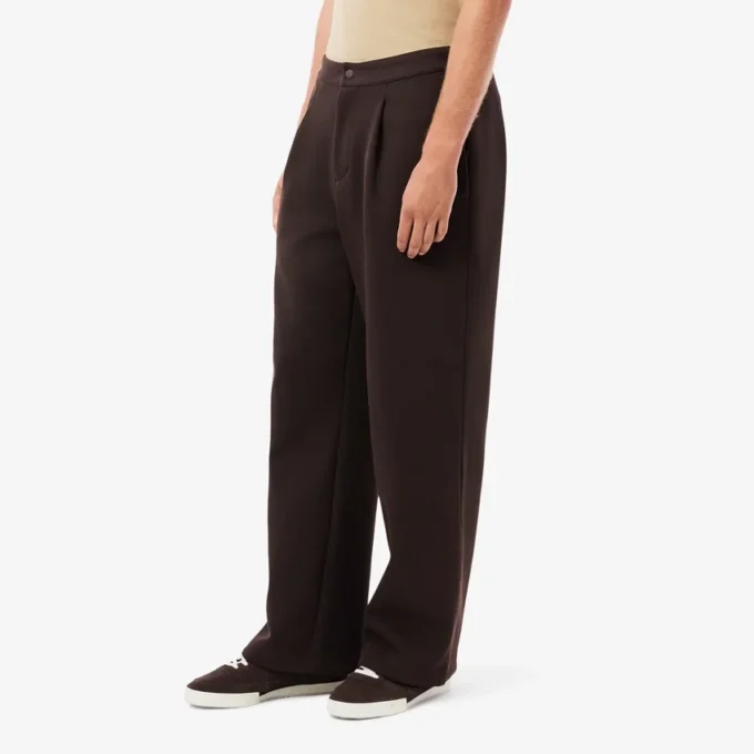 Pantalon à plis en piqué coupe ample pour homme