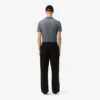 Pantalon à plis en piqué coupe ample pour homme