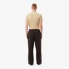 Pantalon à plis en piqué coupe ample pour homme
