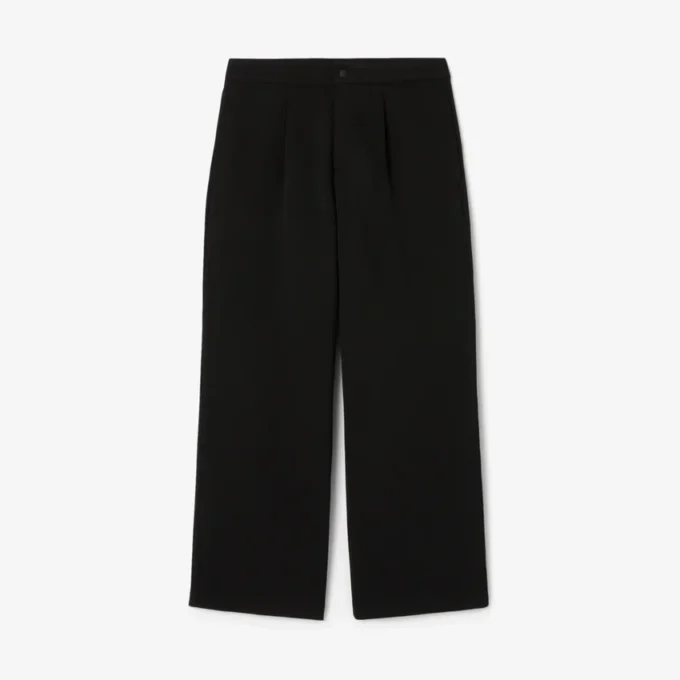 Pantalon à plis en piqué coupe ample pour homme