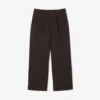 Pantalon à plis en piqué coupe ample pour homme